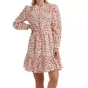 NWT! Lucky Brand Floral Long Sleeve Boho Dress